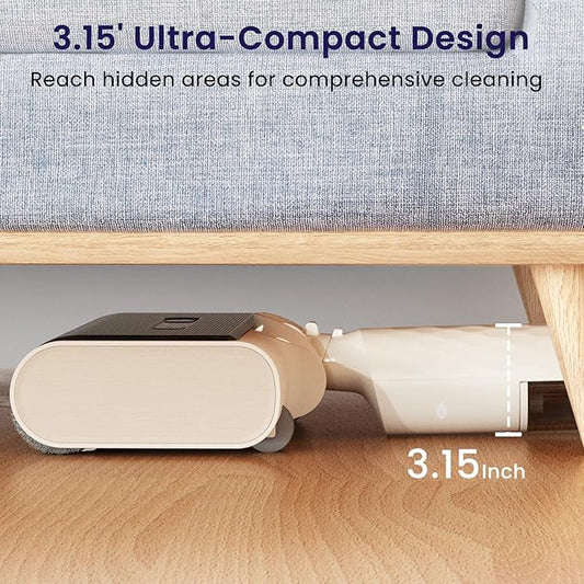 Lefant Cordless Wet Dry Vacuum Mop,Vacuum Cleaner for Home with 60 Mins Runtime,180° Lay-Flat,2 Adjustable Cleaning Modes,Anti-Tangle,Lightweight Stick Vacuum for Carpet,Pet Hair,Hardwood Floor LS100