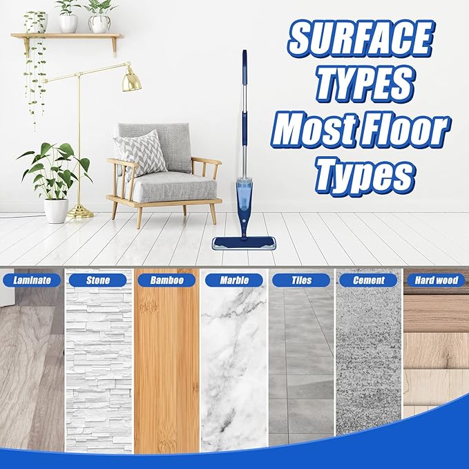 12 Pieces Microfiber Cleaning Pads Compatible with Bona Mop Reusable 18 Inch Replacement Cleaning Pads Washable Refills Replacement Heads for Floor Cleaning