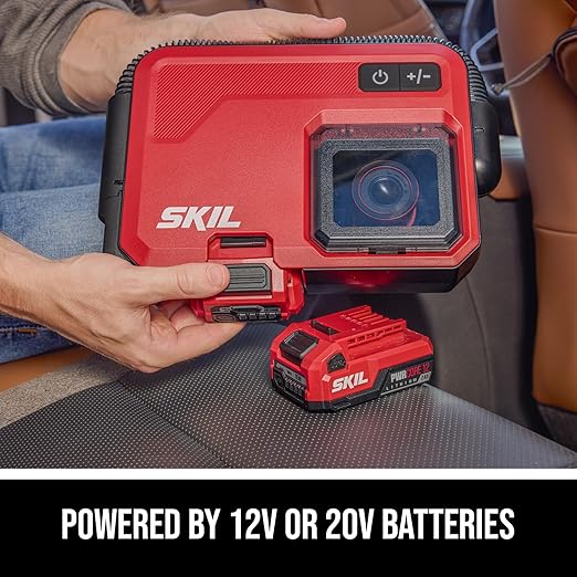 SKIL Brushless Slim Vacuum 20V Kit Including 2.0Ah Battery and USB-C Charger-VA1200D-10