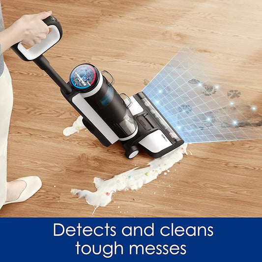 Tineco Floor ONE S3 Cordless Hardwood Floors Cleaner, Lightweight Wet Dry Vacuum Cleaners for Multi-Surface Cleaning with Smart Control System (Renewed)