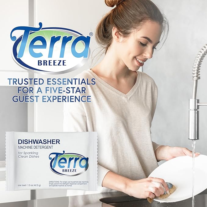 Automatic Dishwasher Detergent Powder - 1.5 oz Packets (200 packs)