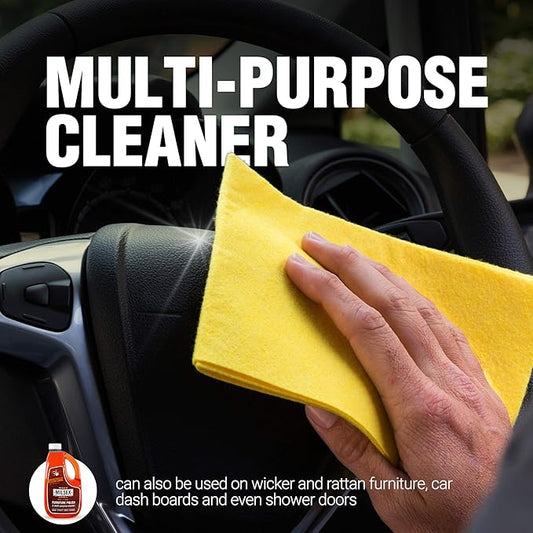 Milsek Furniture Polish and Wood Cleaner with Orange Oil - Multipurpose Cleaning Supplies for Home and Household from Hardwood Floors to Kitchen Cabinets- 64 Fl Oz (Pack of 1)