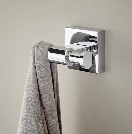 Franklin Brass Maxted (1-Pack) Towel Hooks Polished Chrome Bathroom Hooks Wall Mounted for Robes & Towels 2-Prong Hand Towel Hook Holder Kitchen, Bath, Bathroom Accessories MAX35-PC