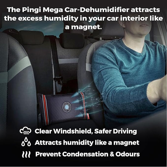 Reusable Car Dehumidifier Bag (XL Pack) Rechargeable Dehumidifier bags for Car, Trucks, and RVs - Prevent Damp & Moisture on Windscreens - Leakproof Moisture Absorber for Car and Home