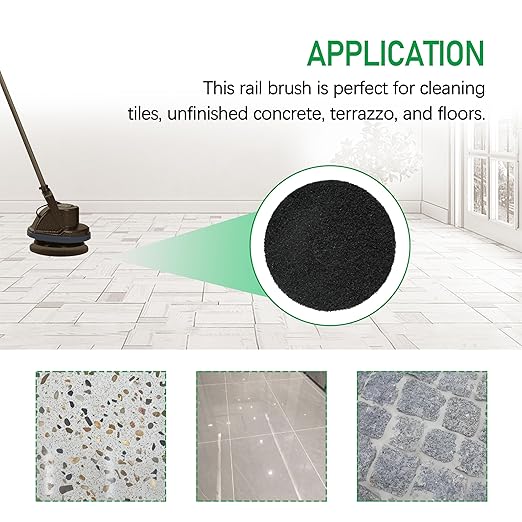 12In Floor Scrubber Pads 437.071 437071 for Oreck ORB550MC Orbiter Floor Machine Black(2pcs)