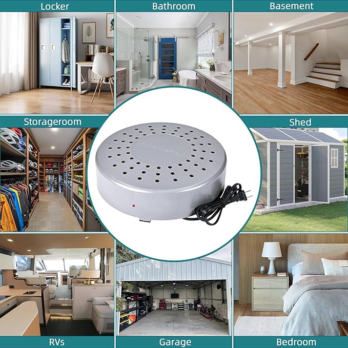 Air Dryer for Ship Boat RV,Storage Room,Small RV Boat Dehumidifier Ship Dryer to Dry and Warm Air Circulator for Enclose Space-RV/Boat/Basement/Garage/Cabin/Bathroom,Low Power Draw Micro Dehumidifier