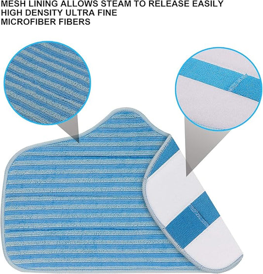 5 Pack Microfiber Mop Pads Compatible for Dupray Neat Steam Cleaner McCulloch MC1275 and Steamfast SF-275/SF-370