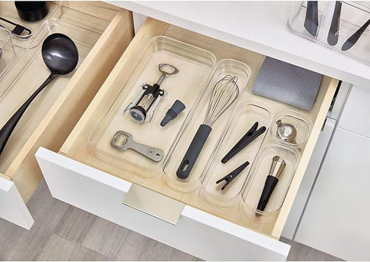 iDesign Crisp Drawer Organizer, Clear