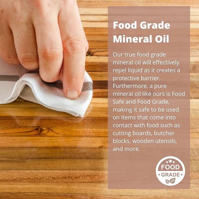 Specialist Cutting Board Finishing Kit by the Block & Board Company | Food Grade Finishing Oil & Wax | Seals & Protects Wood, Butcher Block, Countertop & Utensils | 2 Piece Set