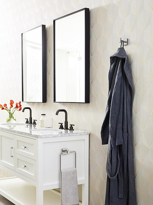 Amerock BH3607226 | Chrome Towel Ring | 7-1/16 in (179 mm) Length Towel Holder | Appoint | Hand Towel Holder for Bathroom Wall | Small Kitchen Towel Holder | Bath Accessories