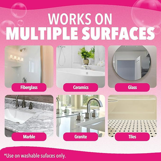 Quick 'n Brite Scum Off Shower Cleaner - No Scrub, No Harsh Chemical Daily Shower Cleaner, Multi-Surface All-Purpose Cleaner 16 Oz (Packaging May Vary)