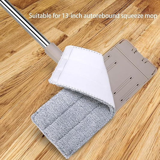 Flat Mop Replacement Pads Compatible with Joymoop, Bosheng Mop Pads , Washable Squeeze Microfiber Mop pad for Floor Cleaning(8 Pack Refill, 13"X 4.9")