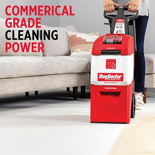 Rug Doctor X3 Commercial Carpet Cleaner - Large Red Oxy Pro Pack