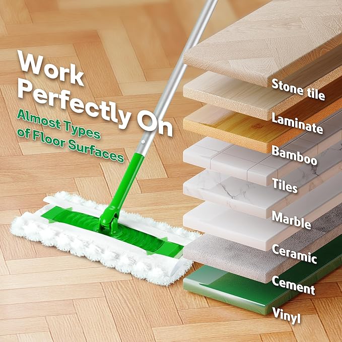 AIR U+ Dry Mop Pads for Swiffer Sweep and Mop, Heavy Duty Pet Dry Sweeper Refills, Sweeping Cloths for Cleaning Hardwood Floor Dust and Hair, Disposable, Unscented, 30 Count