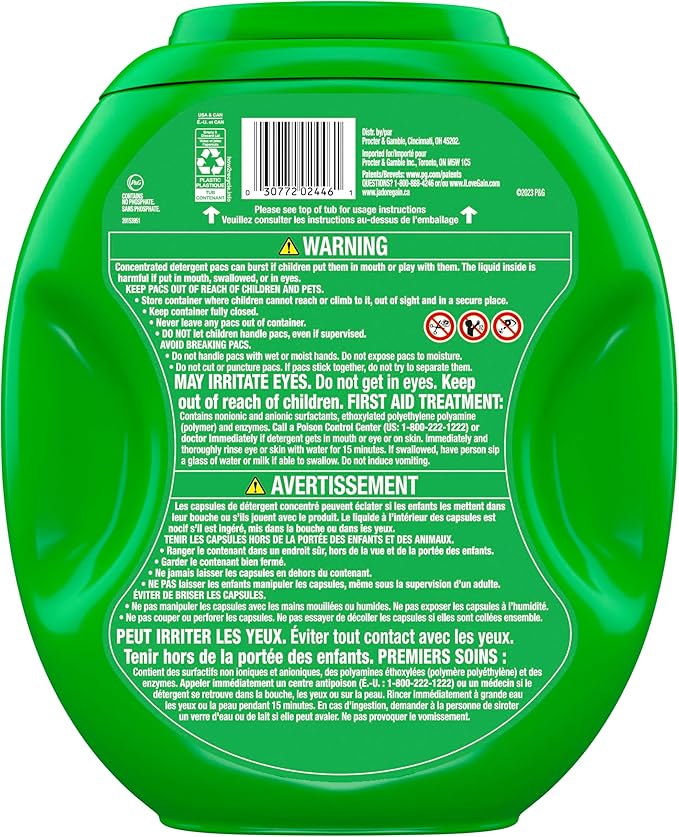 Gain Flings Laundry Detergent Pacs, 112 Count, Original Scent, 3 in 1 HE Detergent Pacs with Oxi Boost and Febreeze