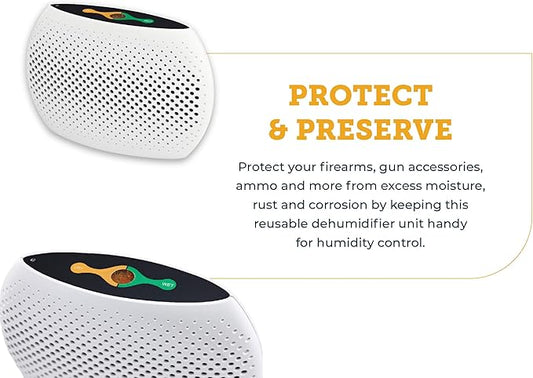 SnapSafe Rechargeable Dehumidifier Large, 75901 - Portable Moisture Absorbers for Gun Safes & Cabinets, Closets, & Pantries-Prevent Moisture Damage for Gun Safe Accessories, Firearms in Your Gun Vault
