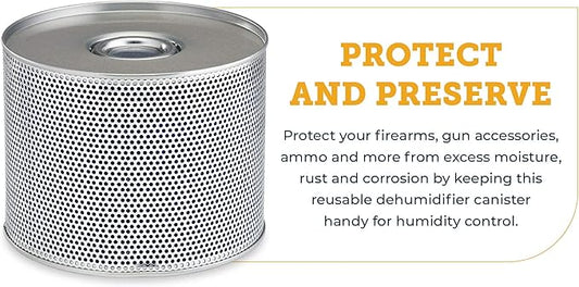 SnapSafe Reusable Canister Dehumidifier, 75902 - Portable, Easy to Use Moisture Absorbers for Gun Safes & Cabinets - Prevent Moisture Damage for Gun Safe Accessories, Firearms in Your Gun Vault