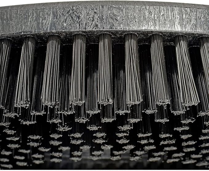 Global Industrial 20" Diameter Scrub Brush for 20" Floor Scrubber and 40" Ride-On Scrubber, Flexible Soft Nylon Bristles, Compatible with CAT C20E/C20T/C40R
