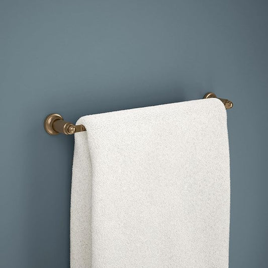 Delta Saylor (1-Pack) 18'' Towel Rack for Bathroom Champagne Bronze Towel Bar for Bathroom Wall Towel Holder Rod Wall Mounted 73518-CZ