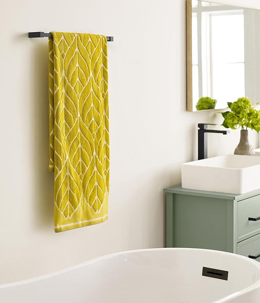 Amerock BH36083MB | Matte Black Towel Bar | 18 in (457 mm) Towel Rack | Monument | Bathroom Towel Holder | Bathroom Hardware | Bath Accessories