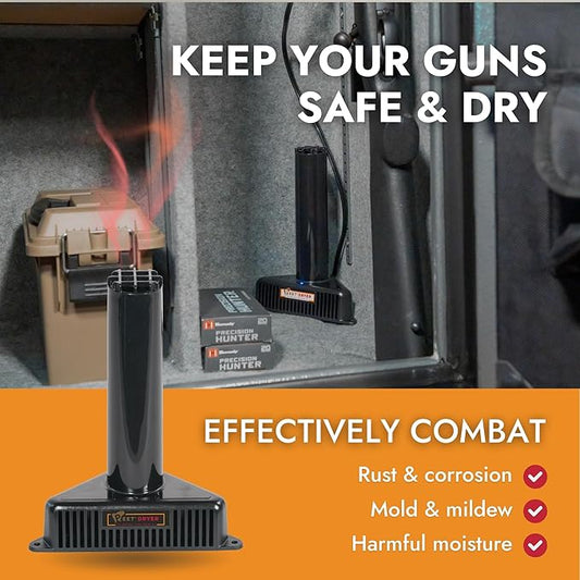 PEET Dryer, SafeKeeping Dryer and Dehumidifier for Gun Safes and Storage Cabinets, For Up to 300 Cubic Feet of Enclosed Space