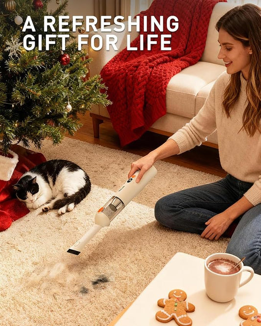 OXILAM Car Vacuum Portable - Handheld Vacuum Cordless 14000PA High Power, Blow & Suction 2 in 1, Up to 30 Mins Runtime, Cordless Vacuum Cleaner for Home, Car, Office, Gifts for Men & Women