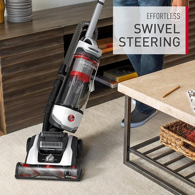 Hoover Pet MaxLife Elite Swivel Vacuum Cleaner with HEPA Media Filtration, Bagless Multi-Surface Upright for Carpet and Hard Floors