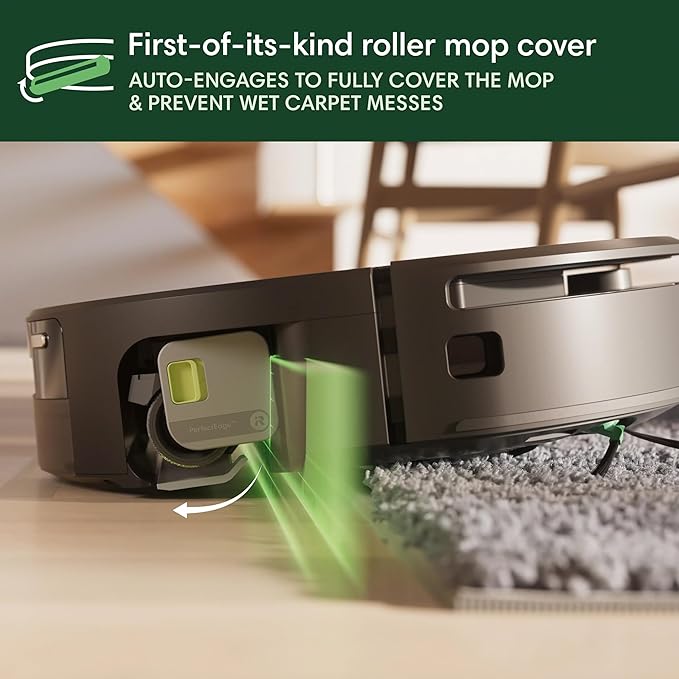 iRobot Roomba Max 705 Combo Robot Vacuum & Mop + AutoWash Dock – Extending Cleaning Roller Mop, Retractable Cover, Dual Brushes, Self-Empties, Heat-Washes & Dries, Avoids Obstacles, LiDAR