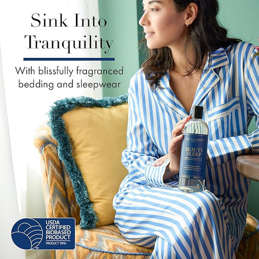 The Laundress Beauty Sleep Luxury Laundry Detergent, Bedding & Sleepwear Concentrated Enzyme Bio-Based Formula, Lavender & Sandalwood Fragrance Blend, Stain Remover, 16 Oz, 15 Loads