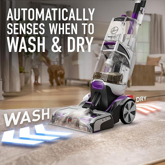 Hoover SmartWash Pet Automatic Carpet Cleaner with Spot Chaser Stain Remover Wand, FH53000PC + Hoover Oxy Deep Cleaning Carpet Shampoo, Concentrated Machine Cleaner Solution, 116 oz Formula, AH31936