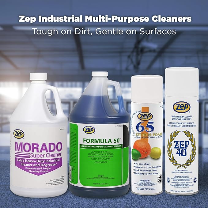 Zep Formula 50 Heavy-Duty Alkaline Cleaner 1 Gal (Case of 4) 85924