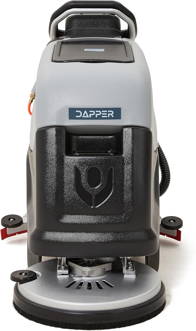 Battery Powered Self Propelled Walk-Behind Floor Scrubber Polisher Machine, 20" Cleaning Path,14.5/17 Gal Tanks, 4Hr Runtime, Up to 2.5 MPH Speed Includes 2 Brushes & 3 Scouring Pads – 2-Year Warranty