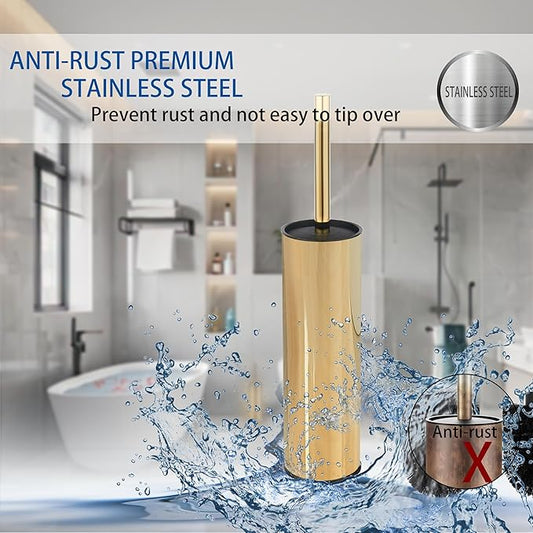 BGL Toilet Brush and Holder,Stainless Steel Toilet Brushes for Bathroom, Toilet Bowl Brush