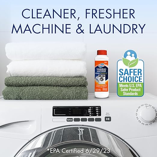 Glisten Washer Magic Washing Machine Cleaner and Deodorizer, 3 Bottles, Multicolor