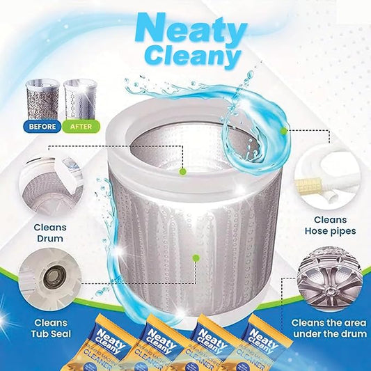Washing Machine Cleaner Tablets 12 Packs- Washing Machine Cleaning Tablets for Top loader/Front Loader - Removes Residue & Odors
