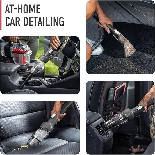Hoover CleanSlate 5-Piece Interior Car Cleaning Kit, Compatible with Hoover Spot & Carpet Cleaners, Removes Wet & Dry Messes, Includes Auto Cleaning Solution for Upholstery and Carpeted Floor Mats