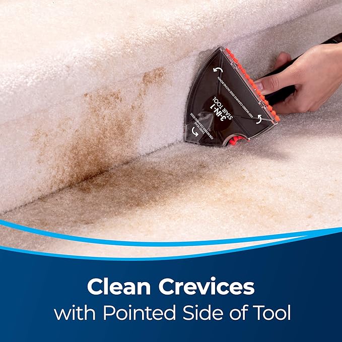 BISSELL 3-in-1 Stair Tool for Carpet and Upholstery Cleaners, New Genuine OEM Part, 3262