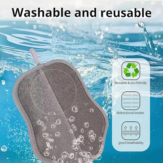 2025 Upgrade Electrostatic Pet Hair Removal Glove, A Reusable Pet Hair Remover Tool for Cats, Dogs, Clothing, Couches, Carpets(Pink Glove, Dog Keychain)