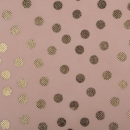 DII Non Woven Polyester Storage Bin, Polka Dot, Pink & Gold, Small Set of 2