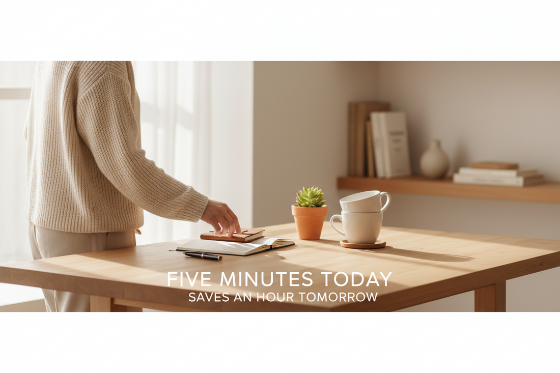 Five Minutes Today Saves an Hour Tomorrow