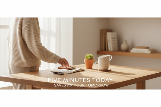 Five Minutes Today Saves an Hour Tomorrow