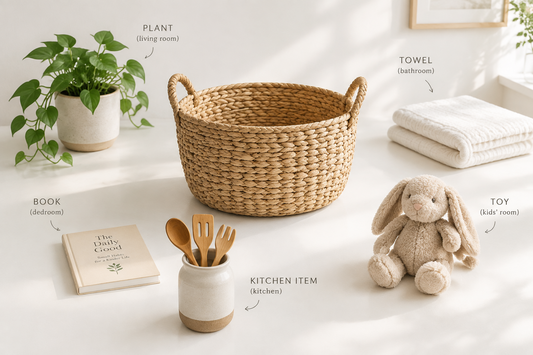 One Basket, Five Rooms: The Surprisingly Simple System for Everyday Clutter