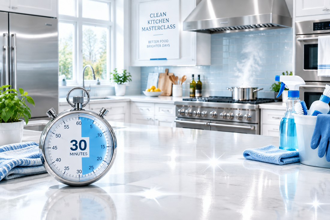 The 30-Minute Kitchen Masterclass: Professional SOPs to Conquer Grease, Grime, and Hidden Bacteria