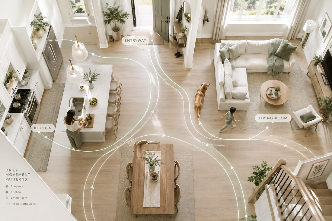Your Home Has a Traffic Pattern: Clean Smarter by Following Where Life Actually Happens