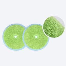 EVERYBOT Replacement Accessory of Three-Spin and Edge, Washable Microfiber Mop Pads for Robot (6pcs)