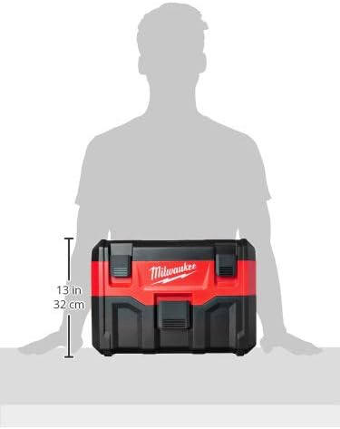 Milwaukee 0880-20 18-Volt Cordless Wet/Dry Vacuum, Red