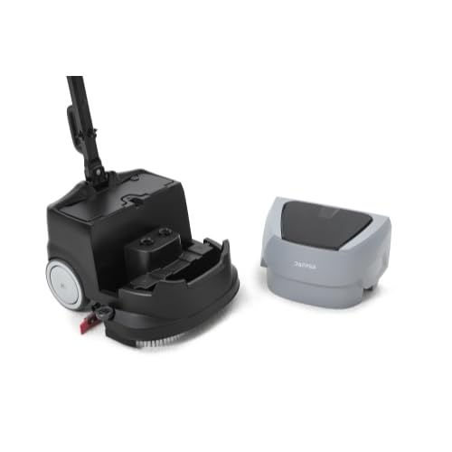 Battery Powered Walk Behind Mini Automatic Floor Scrubber Machine – Compact & Portable, 15” Cleaning Width, 90-Minute Runtime, 170 RPM – Ideal for Small Commercial Spaces, Offices, Retail & More