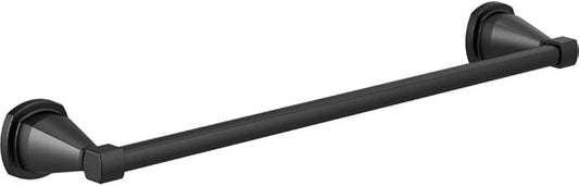 DELTA FAUCET 77618-BL Stryke 18-in Wall Mount Towel Bar Bath Hardware Accessory in Matte Black