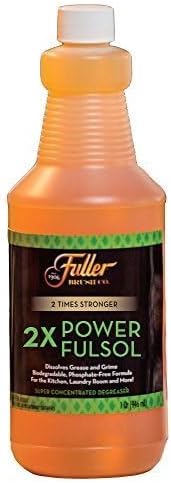 Fuller Brush 2X Power Fulsol Degreaser – Removes Grease, Oil, Grime & Stains – All Purpose Oil, Grease & Grime Cleaner For Bike, Automotive, Grill, Bathroom & Kitchen – Makes 30 Gallons (Pack of 1)