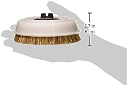 Koblenz Floor Scrubbing Brushes, Compatible with 12-inch Floor Polisher, Scrub Brushes with Tampico and Cocoa Bristles, 2-Pack, Standard, Beige/White, 9" L x 6" W x 2" H, 45-0134-2